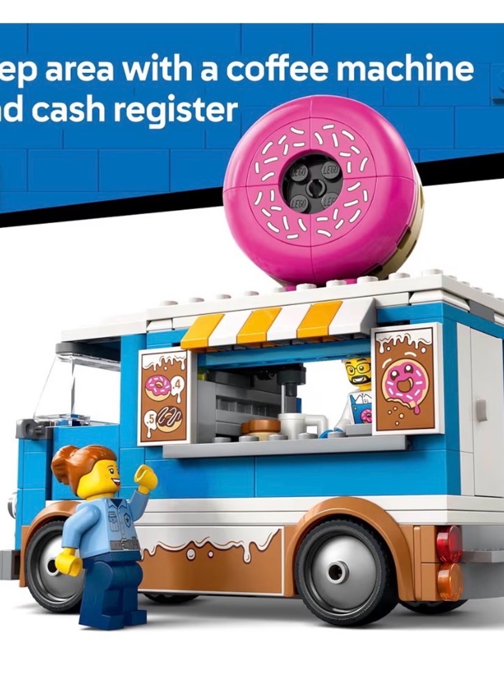 NWT Lego City Donut Truck Toy - Picture 8 of 10